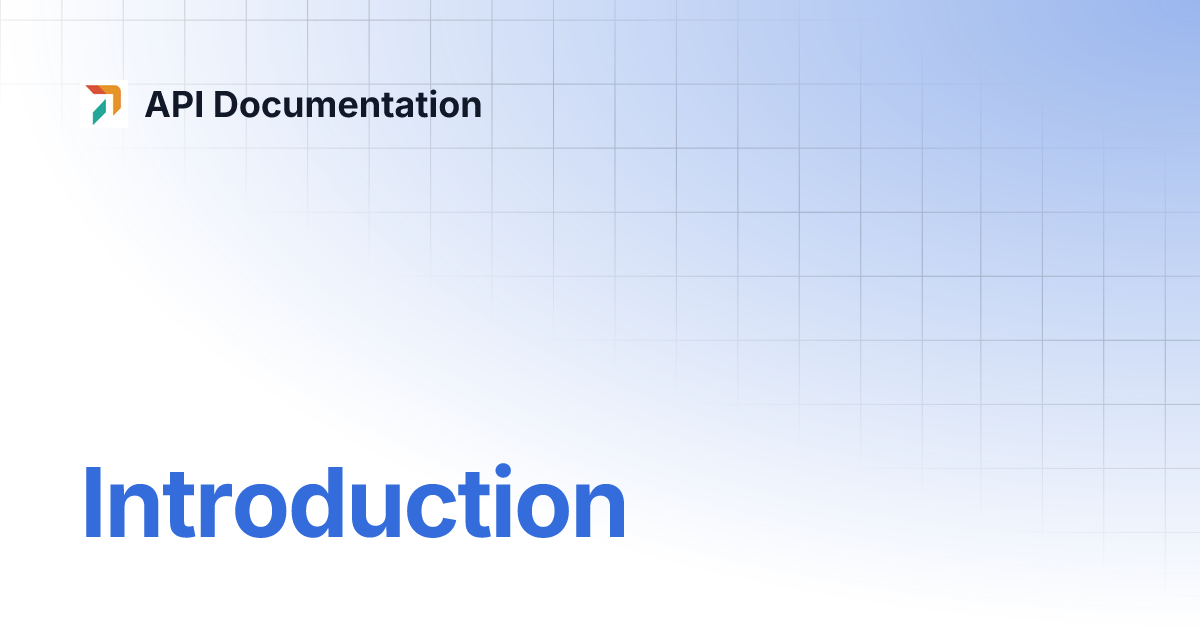 Introduction | API Documentation